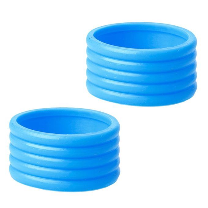 2 Pack Tennis Racket Grip Fix Ring Badminton Racquet Handle Blue