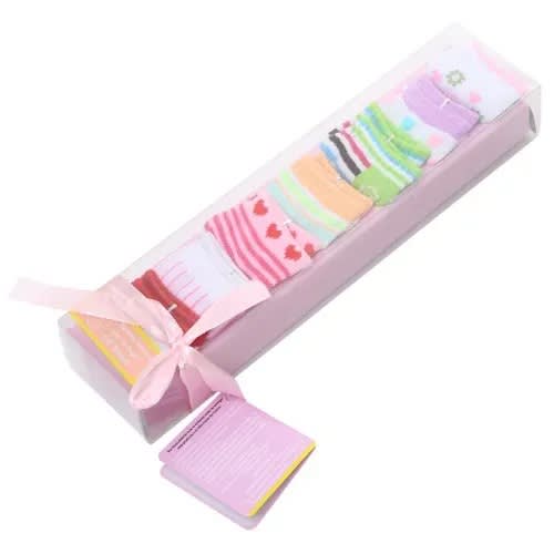 Baby Girl Socks - 0-6months - 7 In 1