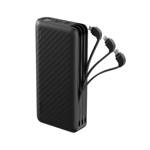 Traveler Link 27 Powerbanks - 3 Built-in Charging Cables Anifast 12w - 27000mah