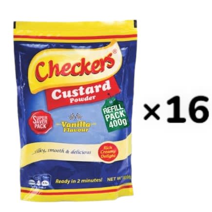 Checkers Vanilla Custard Powder - 400g Refill &times; 16