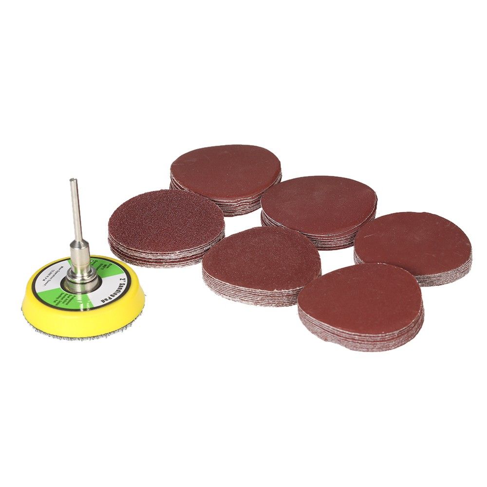 60PCS 50mm 2" Sander Disc Sanding Disk 100-2000 Grit Paper