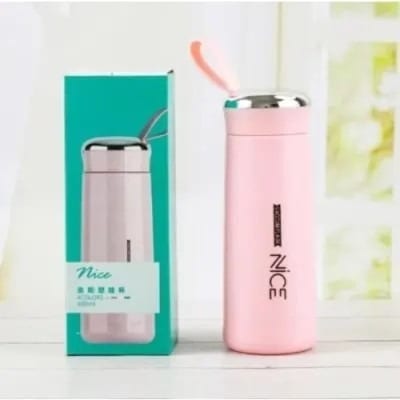 Water Bottle  With Holder Strap Handle - 40ml - Pink