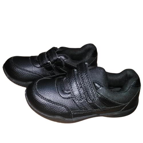 School Strap  Shoes For Boys - Black