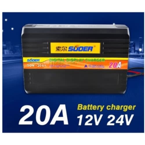 Digital Display Battery Charger 20A - 12V/24V
