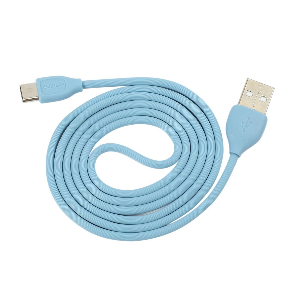 Remax Rc-050A Usb Data Cable Durable Fast Charger Le Speed Type C Data Cable Is Suitable for Charging Various Electronic Devices Such As Xiaomi Samsung Huawei Oppo Vivo--Blue