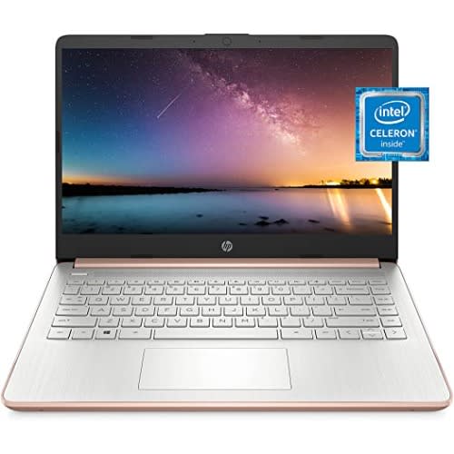 14-dq0003 Celeron - 64GB ROM - 4GB RAM - 14" - Win 10 - S Mode Webcam -Pale Gold