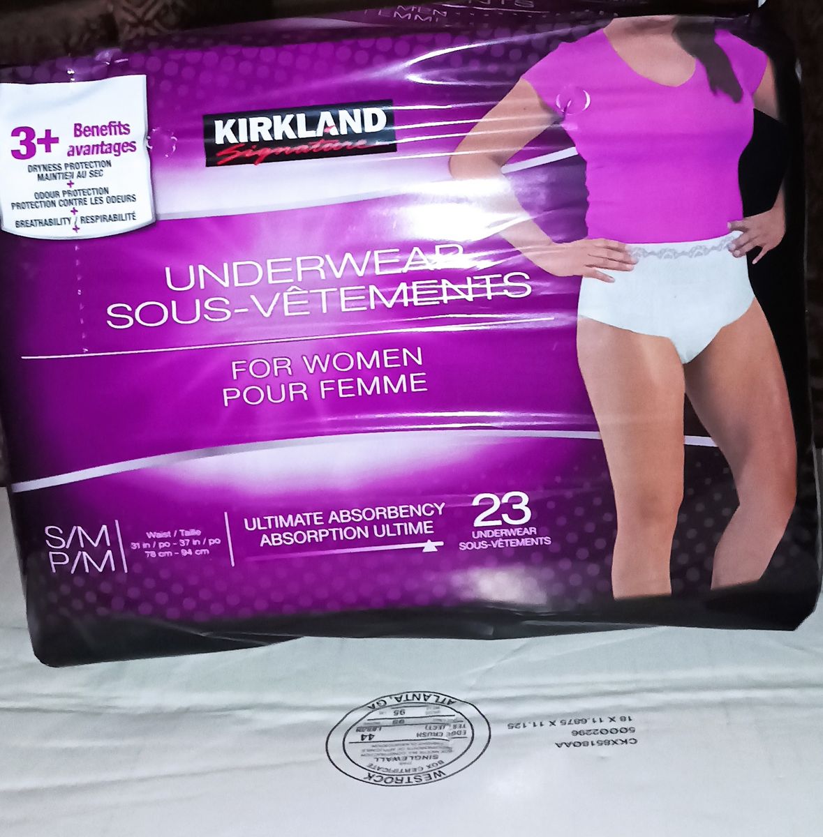 Adult Underwear/ Diapers For Women Small/ Medium 23count