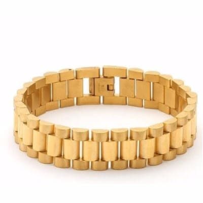 Stainless Steel Rolex Jubilee Ii Bracelet - Gold