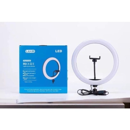 Led Selfie Ring Light With Tripod Stand - Youtube Video Live Shooting - 30cm - Ljj-30