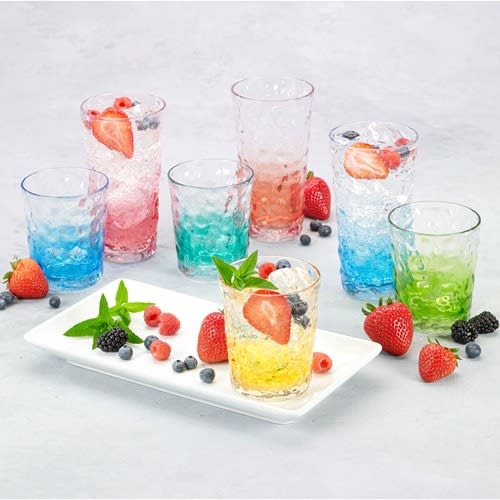 Acrylic Cup Set + Free Gift - 12pcs