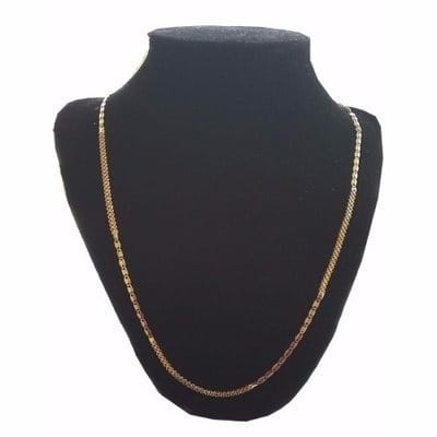 Italy 24" Carpet Necklace for Men - Gold
