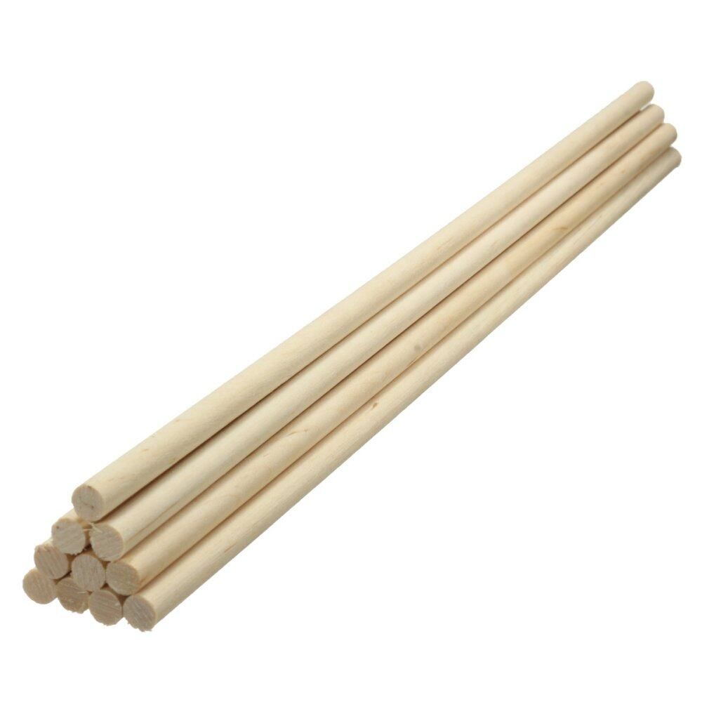 10pcs Round Wooden Lollipop Lolly Sticks Cake Dowels DIY Food Hand Crafts Tool 6mm 6mm