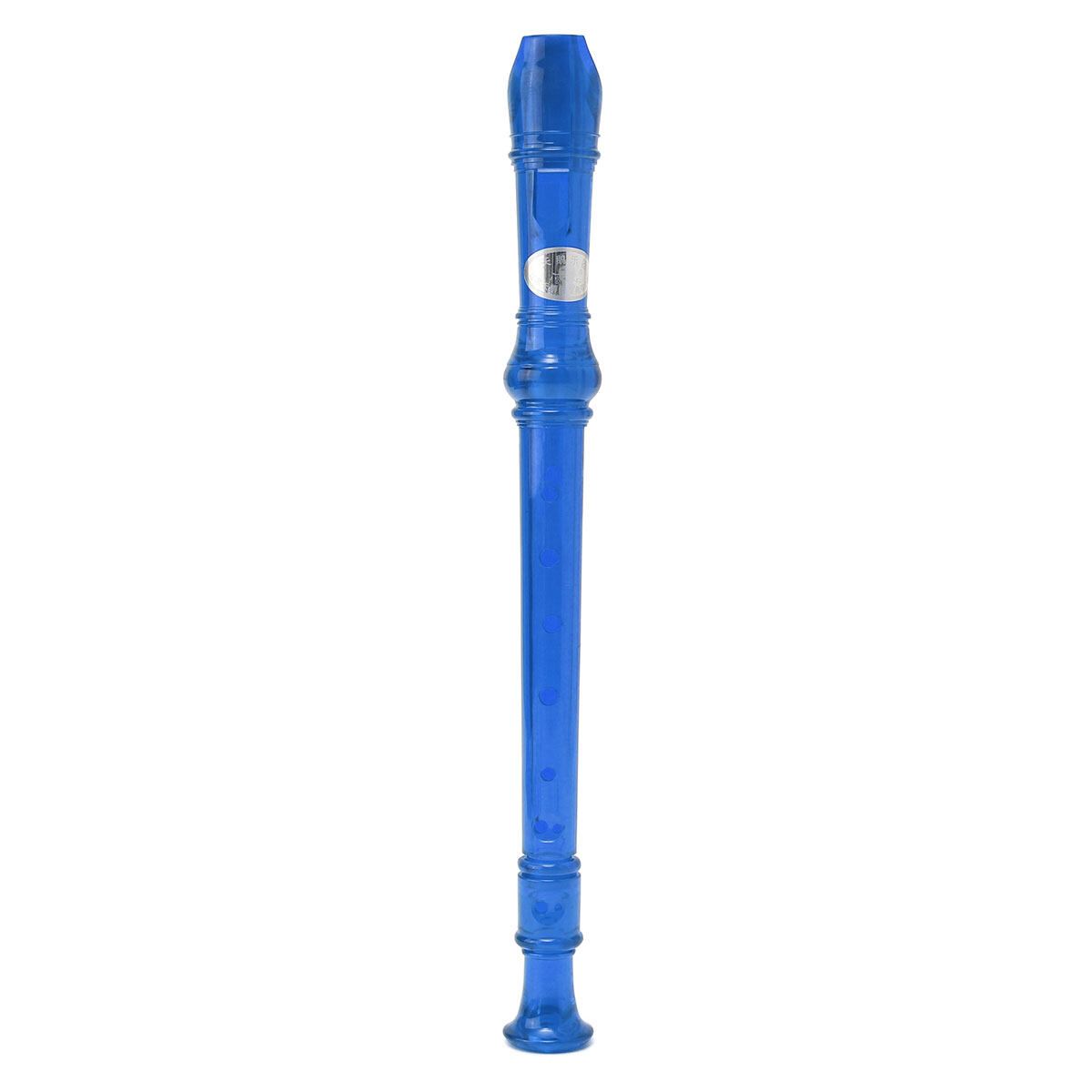 Translucent Soprano Descant Recorder 8-hole Clarinet School Music Instrument Blue Blue
