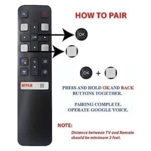 Tcl Short Tv Remote Control For Tcl Smart Led Lcd With Netflix