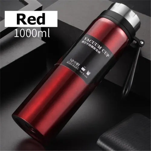 Portable Stainless Steel Bottle Vacuum Cold Thermos Cup Insulated Drink Flask - 1L