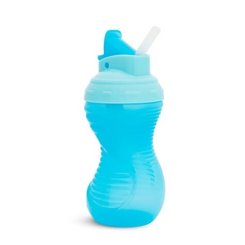 Munchkin Mighty Grip Flip Straw Sippy Cup - 10.Oz - Blue  - FST