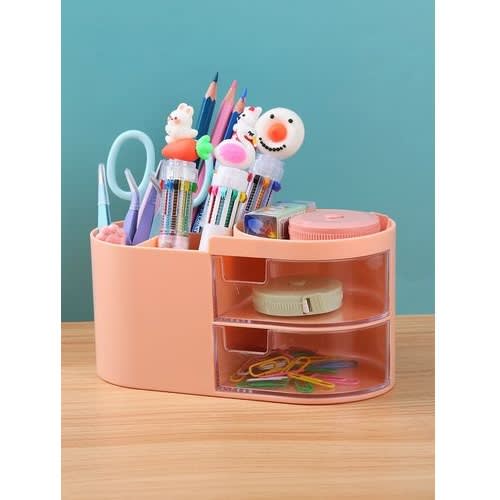 Mini Jewelry And Makeup Organizer - Peach