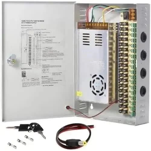 18 Channel Cctv Power Supply 20a-18way-12v