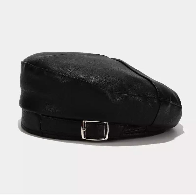 NEW TRENDY FASHION LEATHER BERET SUMMER CAP