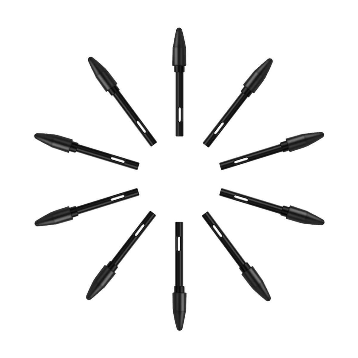Huion PN05 10pcs Replacement Nibs Pen Tips Compatible with PW500/PW507 Graphics Drawing Tablet Stylus Black