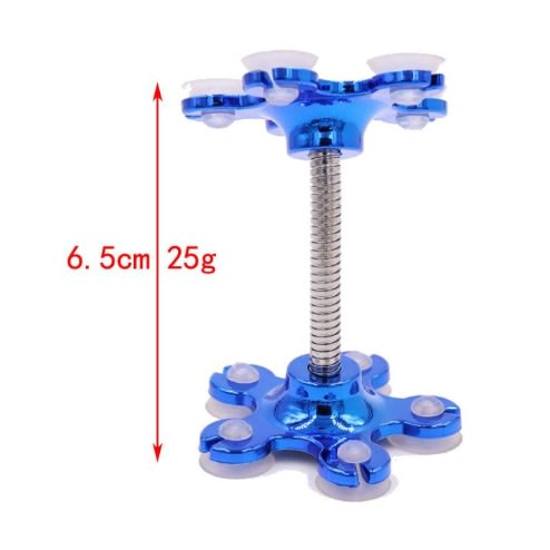 360 Degree Rotatable Metal Flower Mobile Phone Holder /stand - Blue