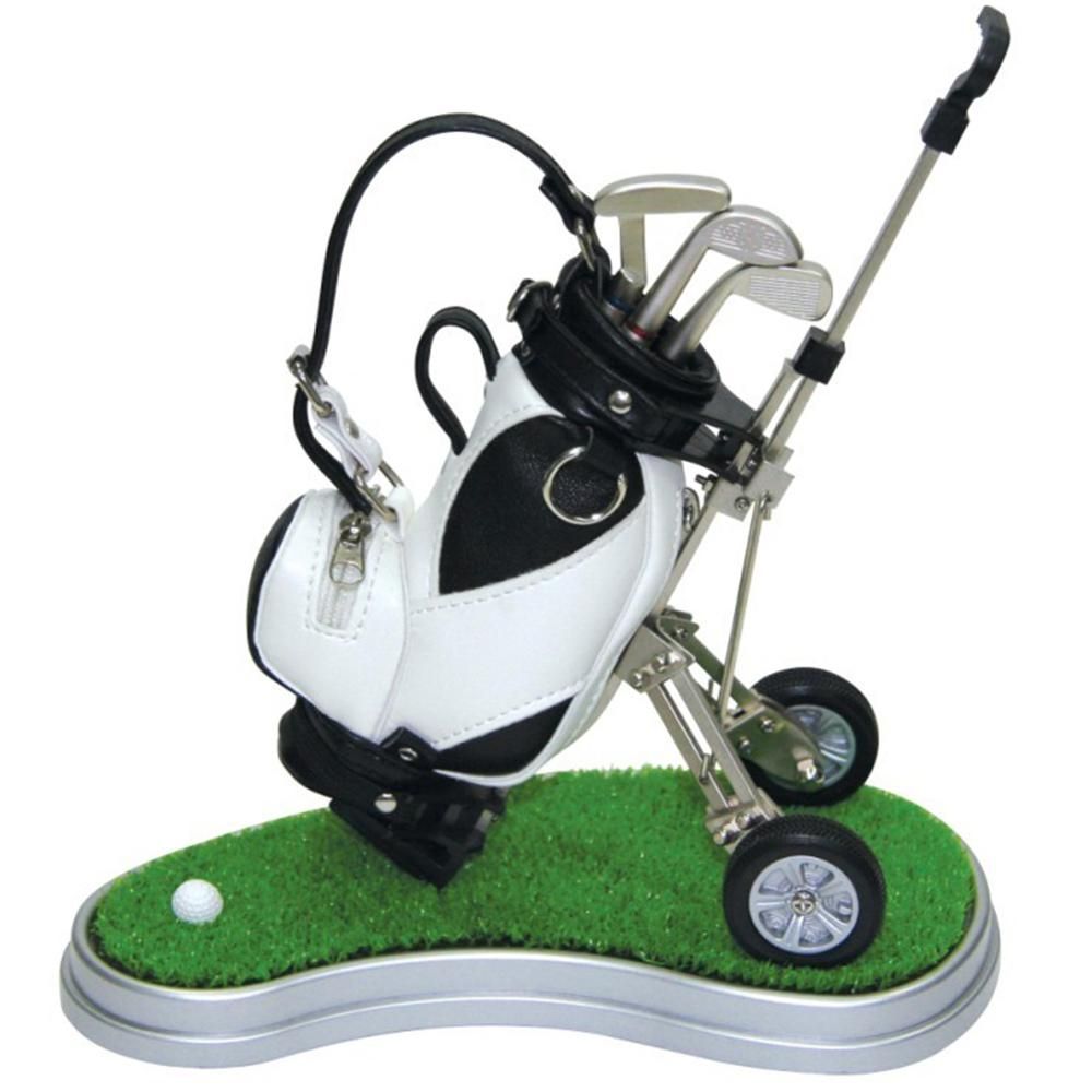 CRESTGOLF Golf Pens With Golf Bag Holder, Novelty Gifts