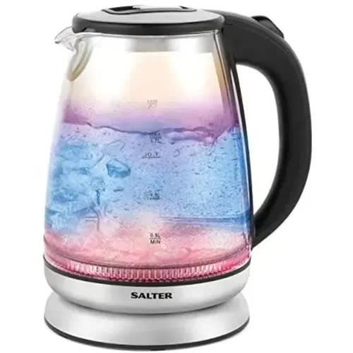 Iridescent Cordless Electric Glass Kettle - 2200w - 1.7L