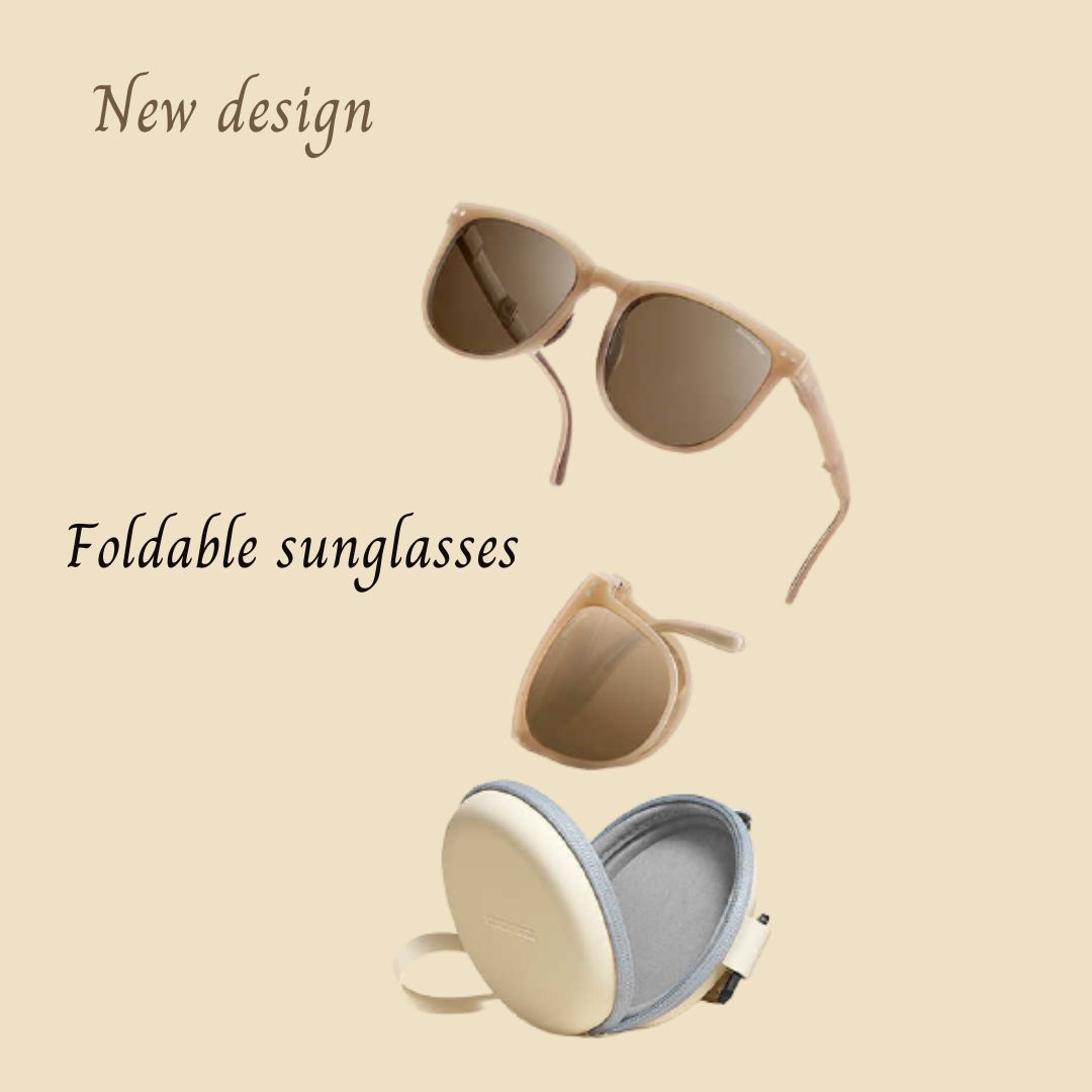 New Unique Foldable Sunglasses With Free Protection Case