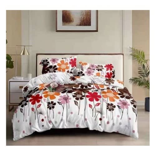 Royal Flower Pattern Duvet Cover With Pillowcases