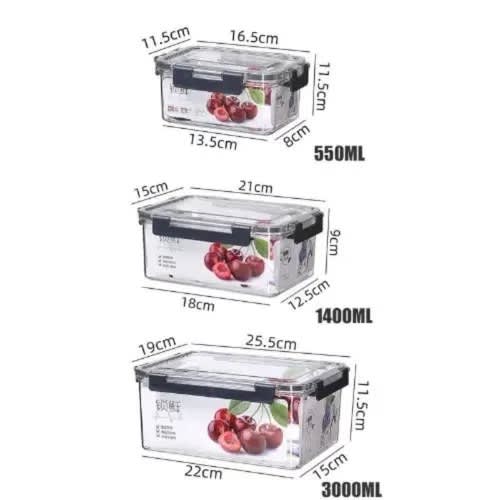 Acrylic Storage Bowls - 3 In 1