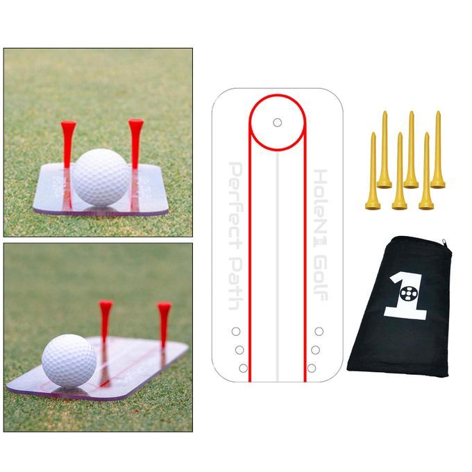 Portable Golf Putting  Swing Trainer Straight Batting Putting Tutor