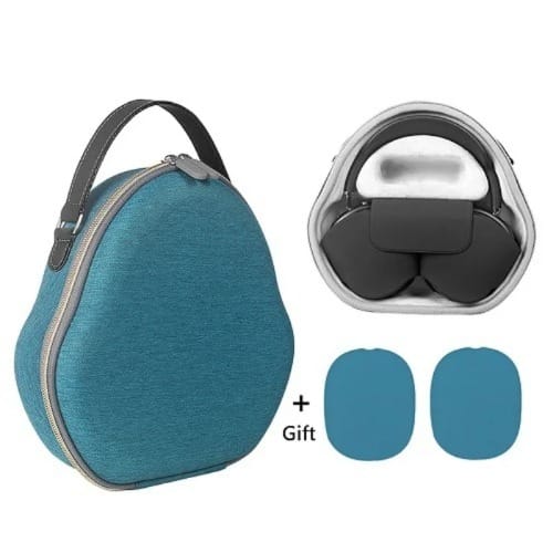 Airpods Max Headphones Carrying Travel Case Bag + Free 2 Protective Earmuffs