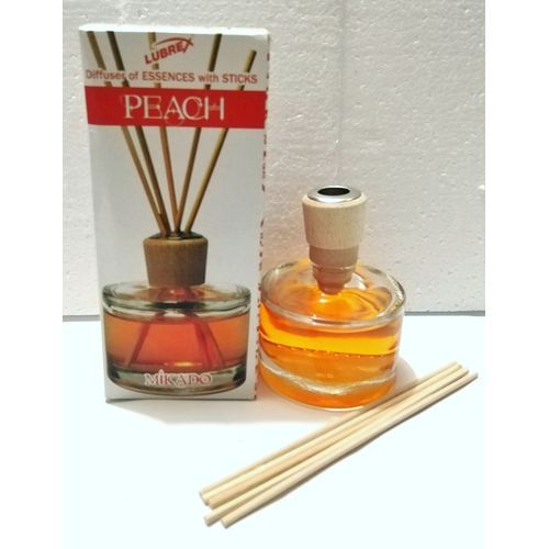 Mikado Reed Diffuser Air Freshener With Stickss{Peach]~50ML&bull;