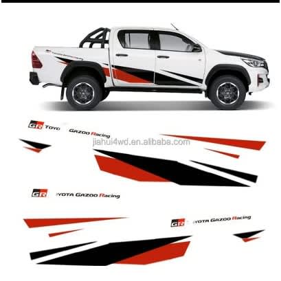Gazoo Racing Stripes Decal/ Sticker Kit For Toyota Hilux - 2015-2024