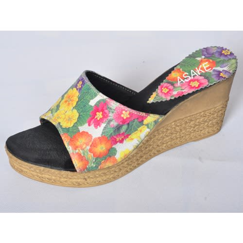 Multicolored Leather Slippers