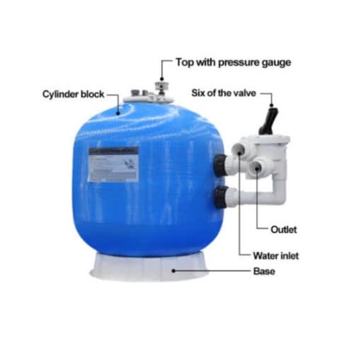 Swimming Pool Fiber Glass Sand Filter - 550mm Dimeter