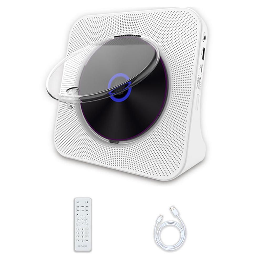 Home CD Player Bluetooth-compatible Fm Radio Wall Mountable Retro Portable 3.5mm Audio Music Disc AlPlayer For Phone Tablet