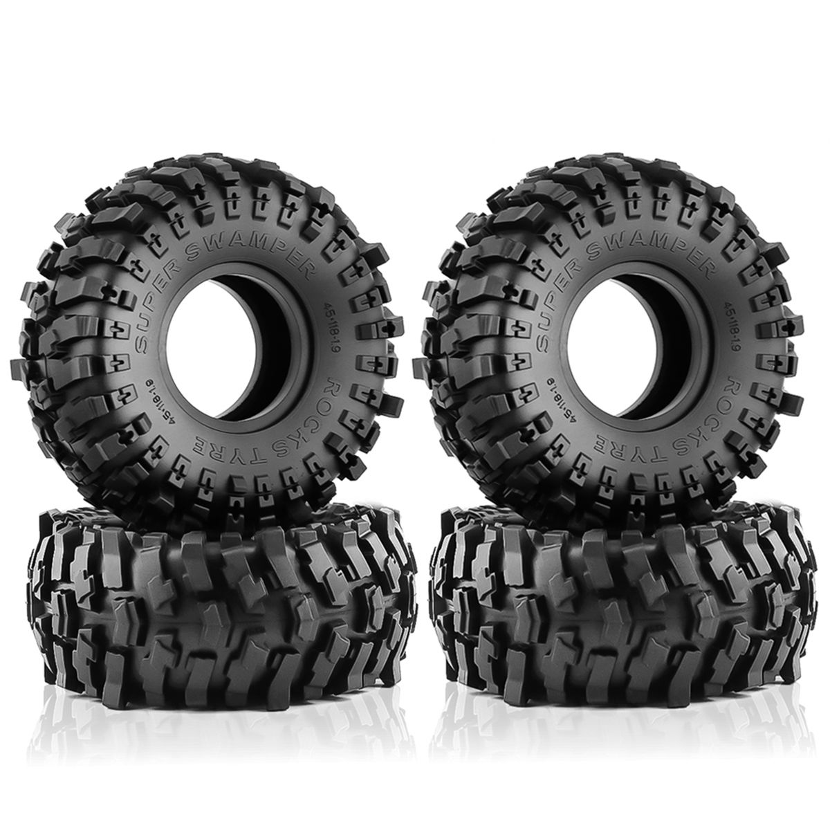 Remote Control Crawler Rubber Car Tires 1.9inch 118*45mm