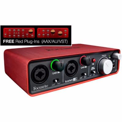 Scarlett 2i2 Portable USB Audio Interface with Preamps