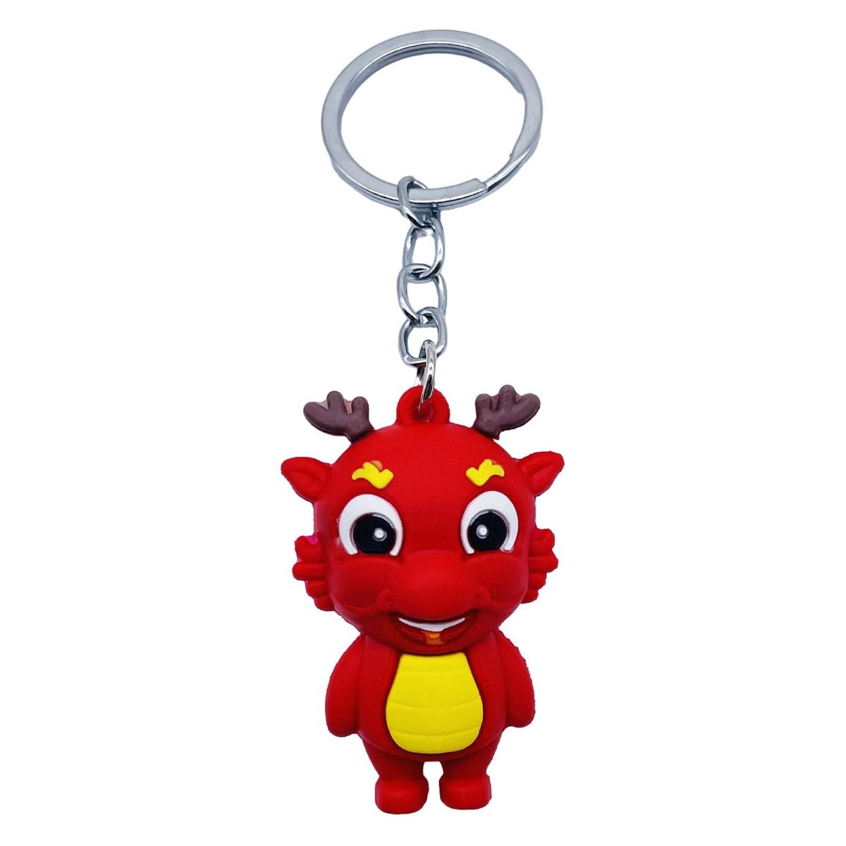 Dragon Doll Keychain Chinese Dragon Keychain Cute Lightweight Car Key Red