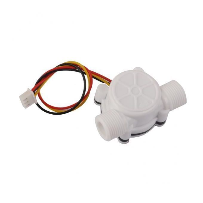6X 3/8" External Threads 0.3-10L/min Water Flow Sensor Flowmeter Water