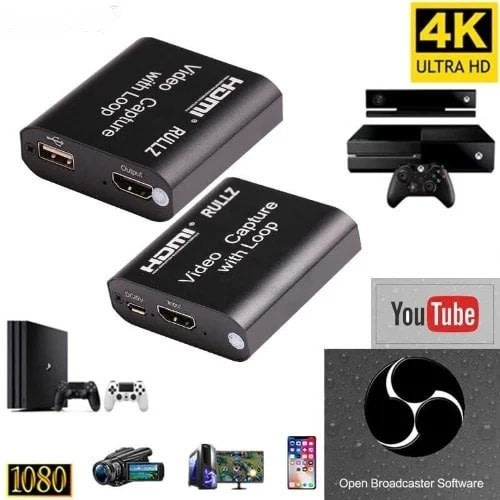 Hdmi Video Capture Card Device 1080p With Loop-out