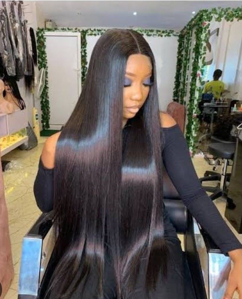 26" Bone Straight Wig With Kim K Closure