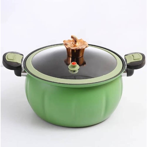 Pressure Cooker- Pumpkin Design - 8L - Green