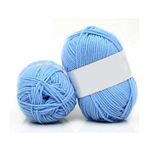16 PIECES KNITTING/ CROTCHET WOOL AND YARN (BLUE)- PLUS 12 CROTCHET PINS