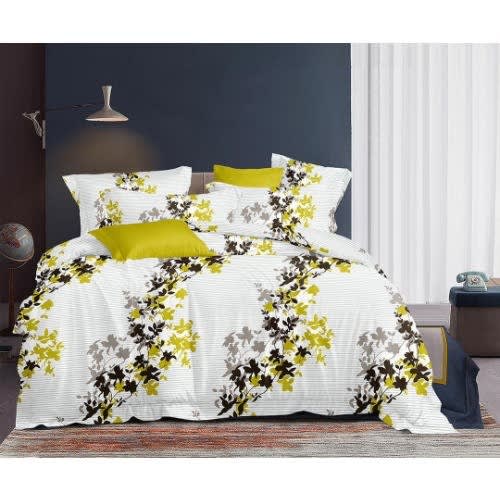 Rose Pattern Duvet Set - Multicolor