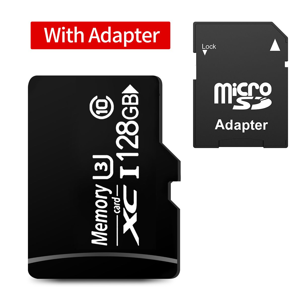 128GB-U3 Mobile Phone Memory Car And Adapter