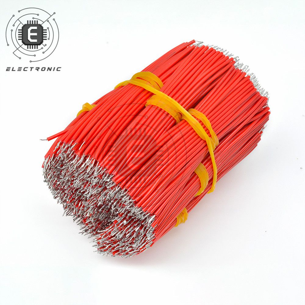 100pcs UL1007 24AWG Double Solder Wire Breadboard Cable