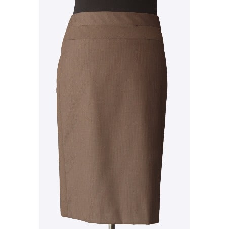 ASL Women's Midi Pencil Skirt - Brown