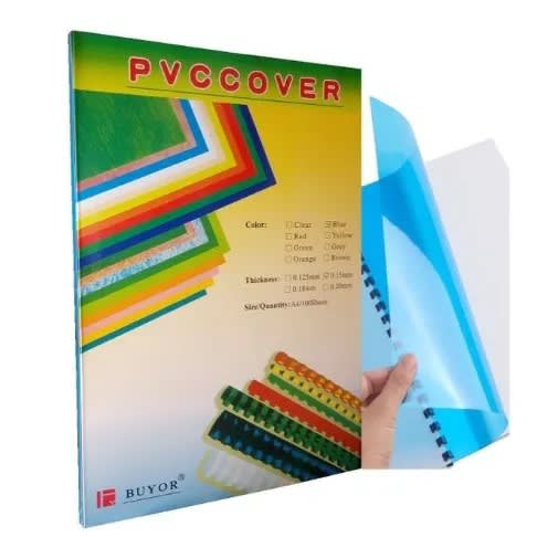 A4 Pvc Cover - 100 Pieces - Blue